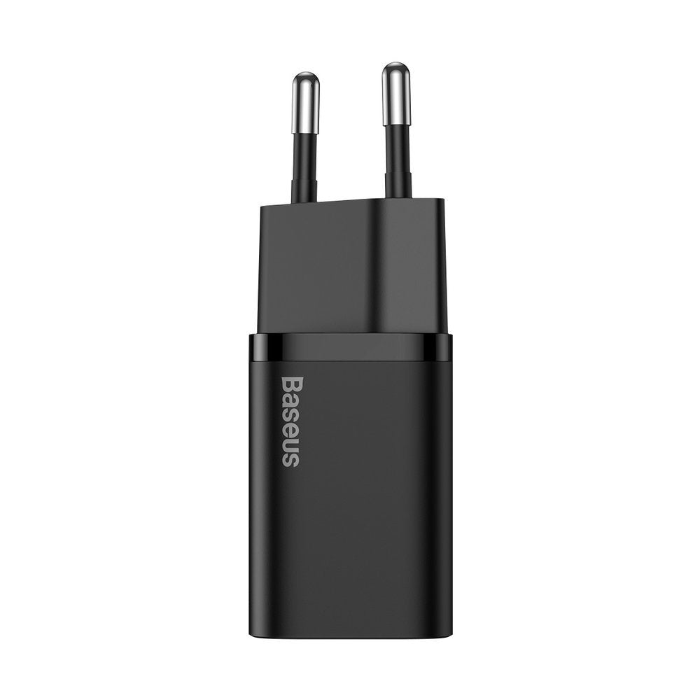 Network Charger With USB-C Cable Baseus Super Si, 25W, 3A, 1 x USB-C, Black TZCCSUP-L01