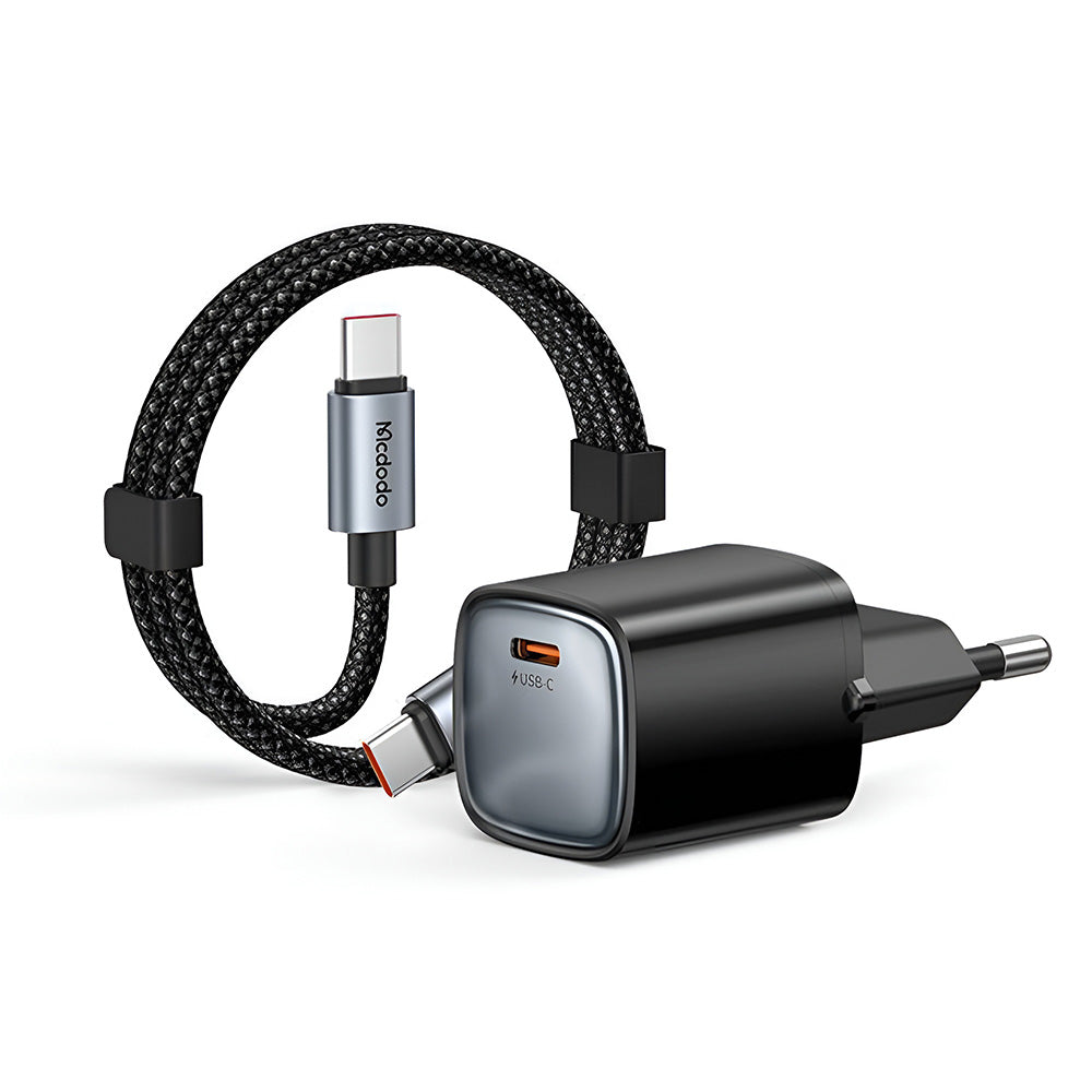 Mcdodo Nano CH-4433 USB-C Cable Wall Charger, 45W, 3A, 1 x USB-C, Black
