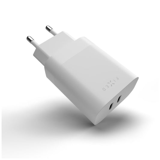 Fixed Network Charger, 35W, 3A, 2 x USB-C, White