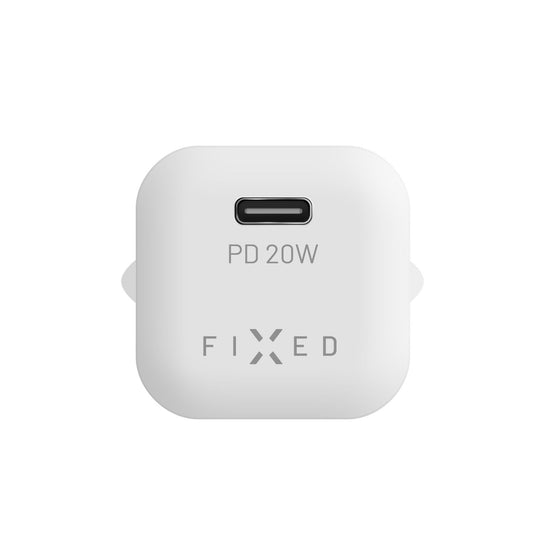 Fixed Mini Network Charger, 20W, 3A, 1 x USB-C, White