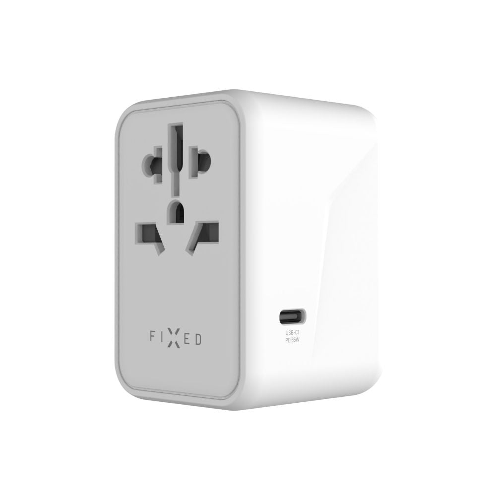 Fixed Travel Network Charger, 65W, 3.25A, 2 x USB-A - 3 x USB-C, White