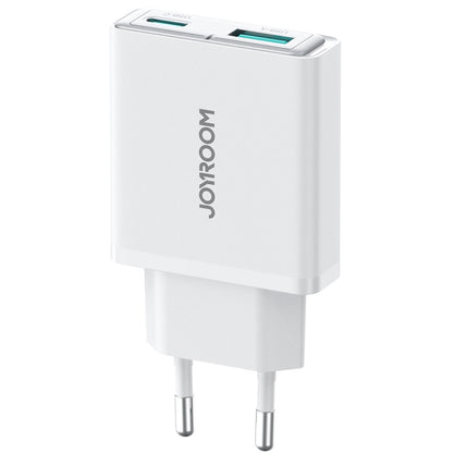 Joyroom JR-TCF14 Power Adapter, 20W, 3A, 1 x USB-A - 1 x USB-C, White