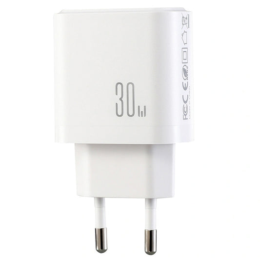 Joyroom JR-TG6 Network Charger, 30W, 3A, 1 x Lightning - 1 x USB-A - 1 x USB-C, White