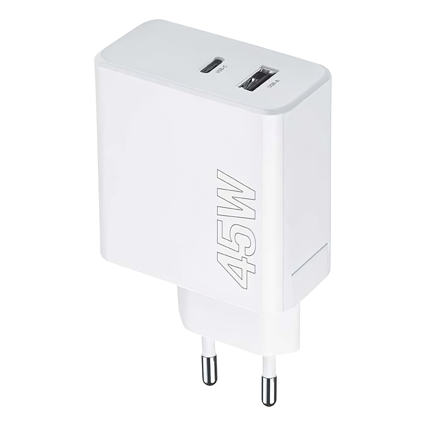 MaXlife MXTC-07-45AC Mains Charger, 45W, 3A, 1 x USB-A - 1 x USB-C, White