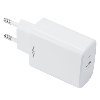 MaXlife MXTC-10-20C Wall Charger, 20W, 3A, 1 x USB-C, White