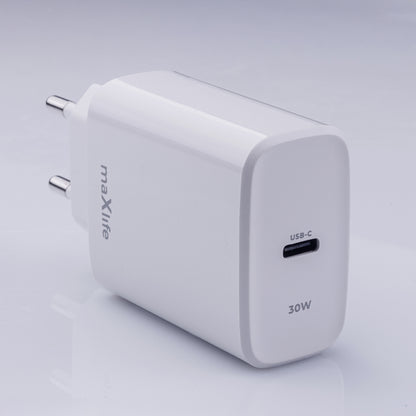 MaXlife MXTC-10-30C Wall Charger, 30W, 3A, 1 x USB-C, White