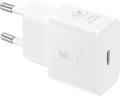 Samsung Network Charger, 25W, 3A, 1 x USB-C, White EP-T2510NWEGWW