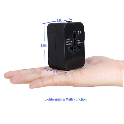 Techsuit HHT202 Travel Network Charger, 10W, 2A, 2 x USB-A, Black