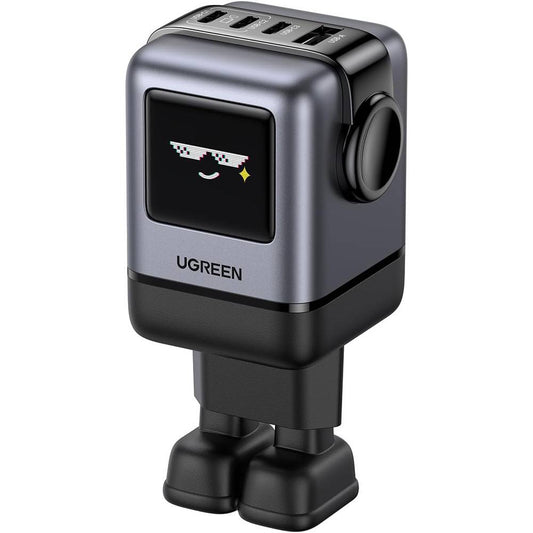 UGREEN X688 Uno Network Charger, 100W, 5A, 1 x USB-A - 3 x USB-C, Black