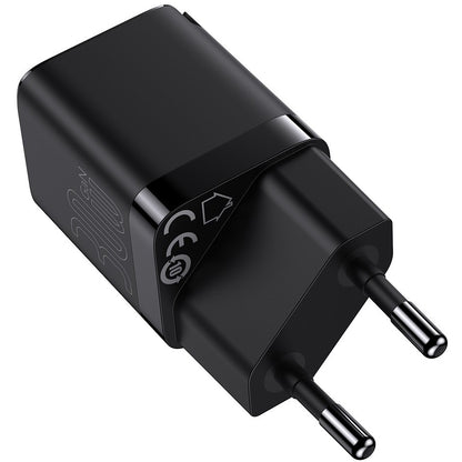 Baseus GaN3 Network Charger, 30W, 3A, 1 x USB-C, Black CCGN010101