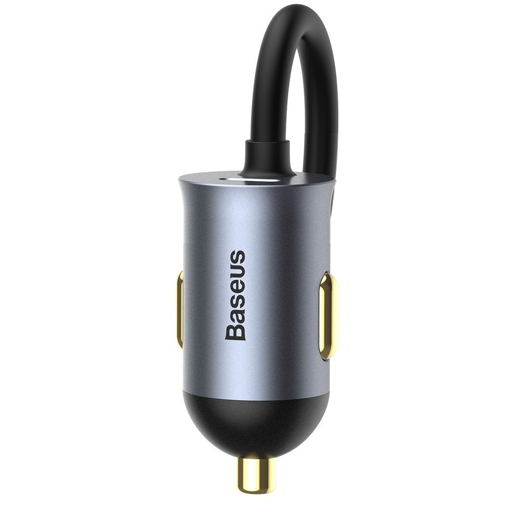 Baseus Share Together Car Charger, 120W, 3A, 2 x USB-A - 2 x USB-C, Gray CCBT-A0G