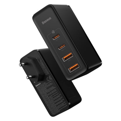 Baseus GaN2 Pro Power Adapter, 100W, 5A, 2 x USB-A - 2 x USB-C, Black CCGAN2P-L01