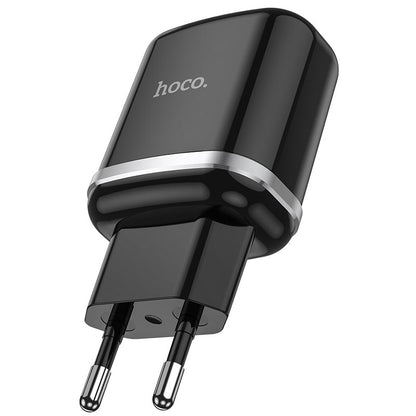 HOCO N3 Network Charger, 18W, 3A, 1 x USB-A, Black