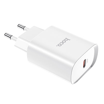 HOCO N14 Wall Charger, 20W, 3A, 1 x USB-C, White