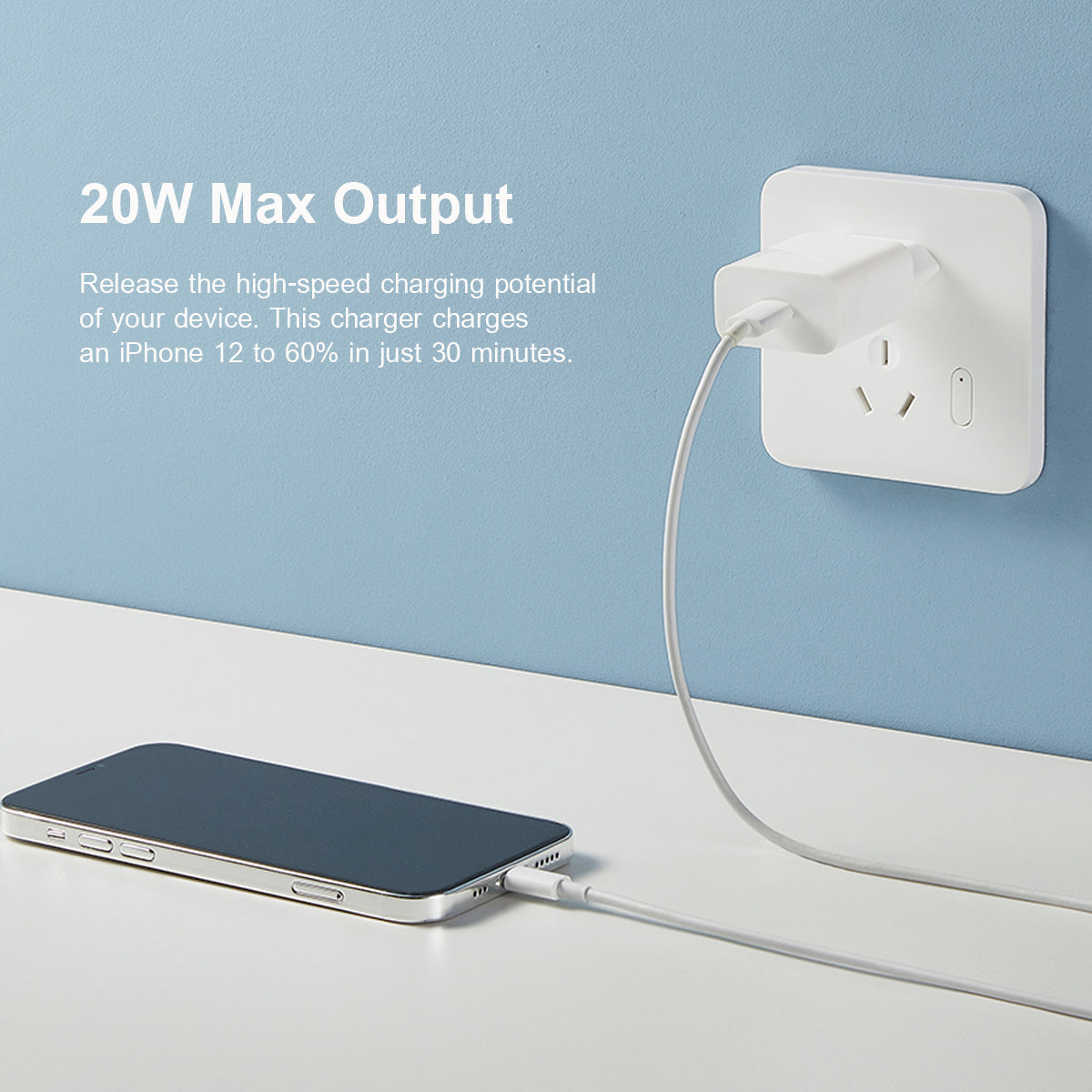 Xiaomi Network Charger, 20W, 3A, 1 x USB-C, White BHR4927GL