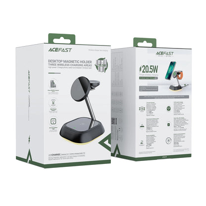 Acefast E16 3in1 Wireless Network Charger, 15W, 1.67A, Black