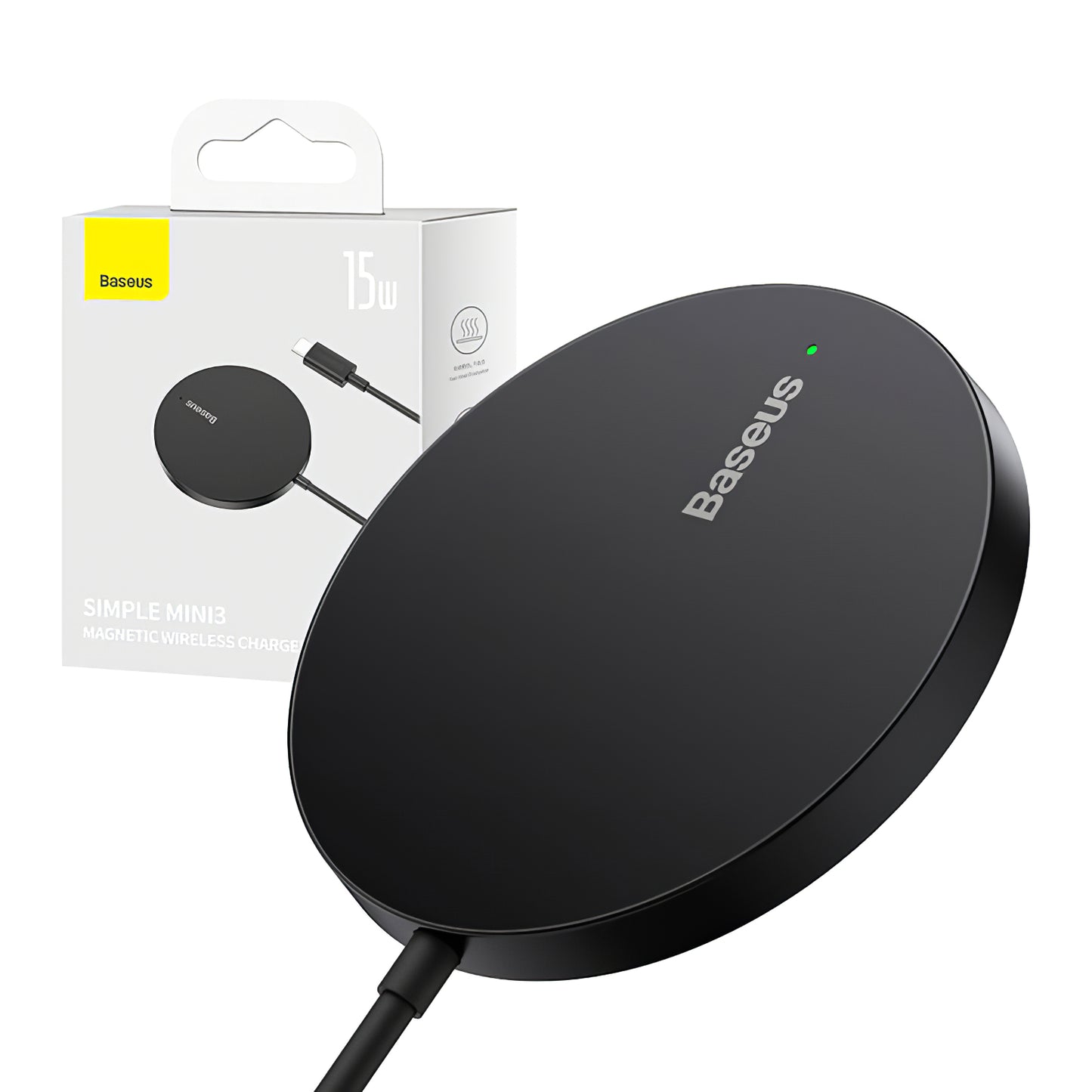 Baseus Simple Mini 3 Wireless Network Charger, 15W, 1.67A, Black CCJJ040001