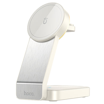 HOCO CQ3 3in1 Wireless Network Charger, 15W, 1.67A, White