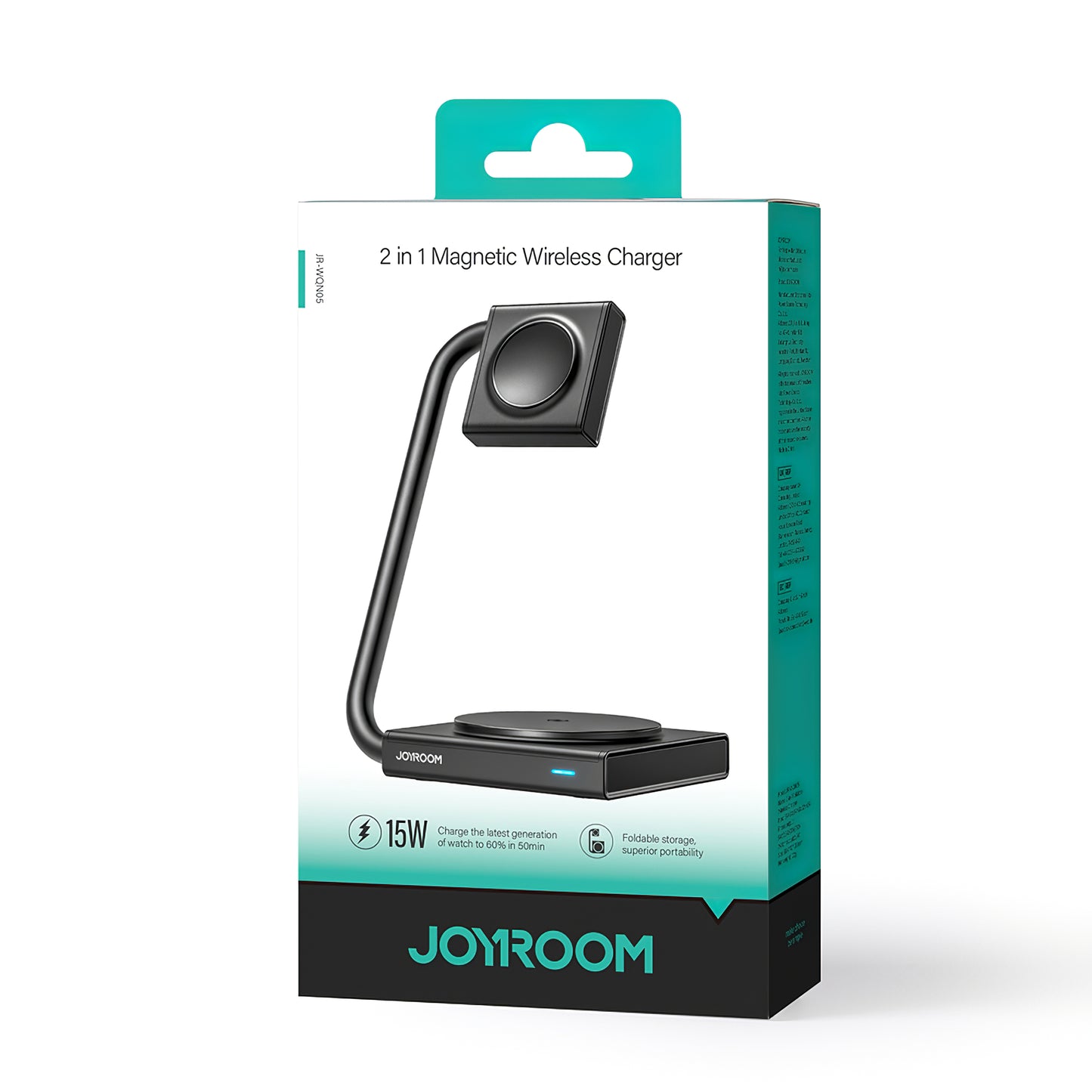 Joyroom JR-WQN05 Wireless Charger, 15W, 1.67A, Black