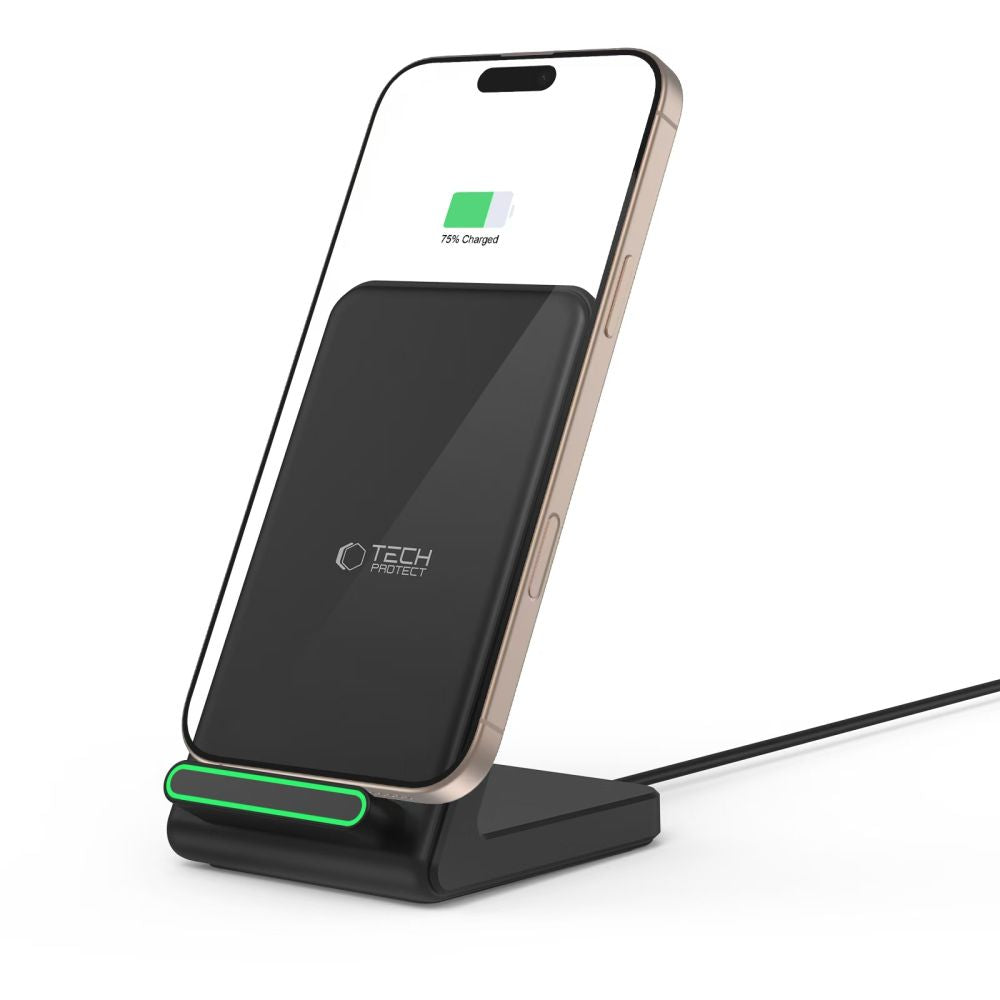 Tech-Protect QI15W-A40 Wireless Charger, 15W, 1.67A, Black