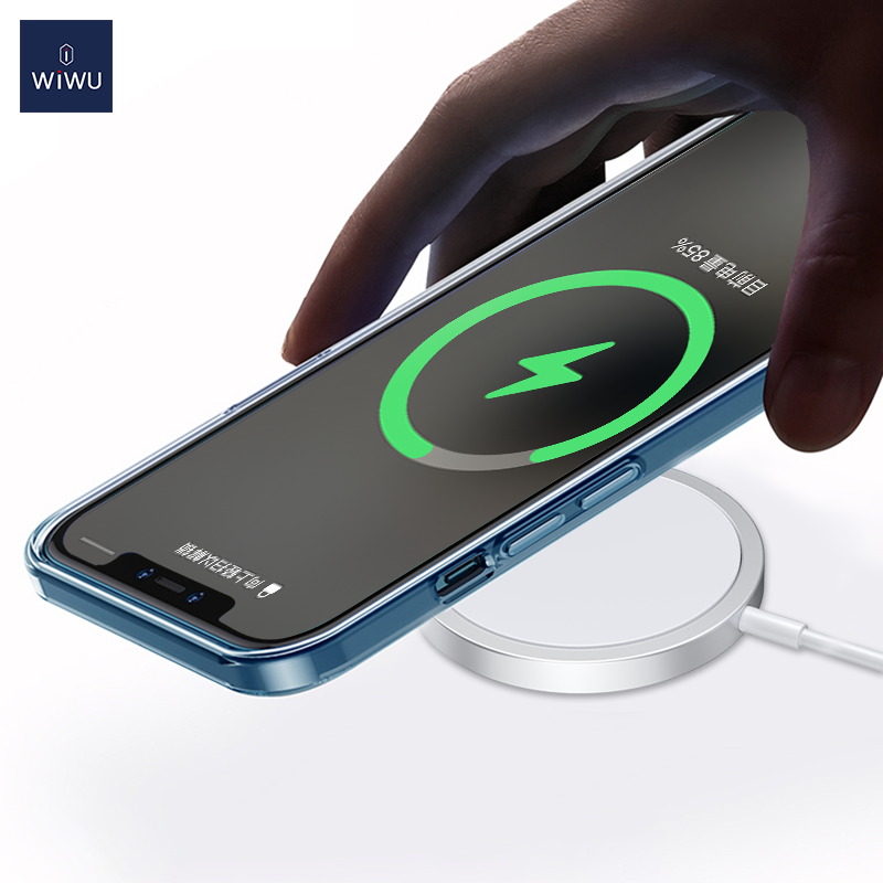 Wireless Charger WiWu Wi-W009, 15W, 1.67A, White