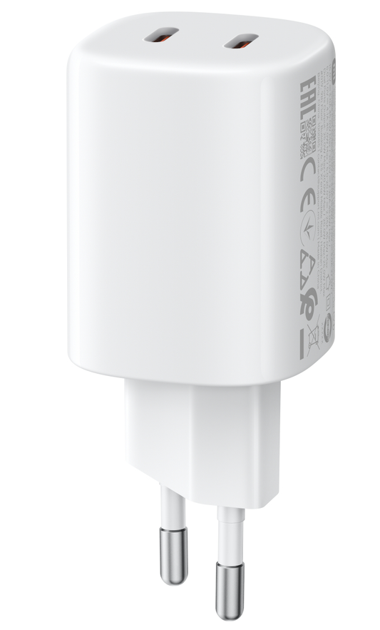 Xiaomi Nano Turbo Wall Charger, 45W, 3A, 2 x USB-C, White BHR087OEU