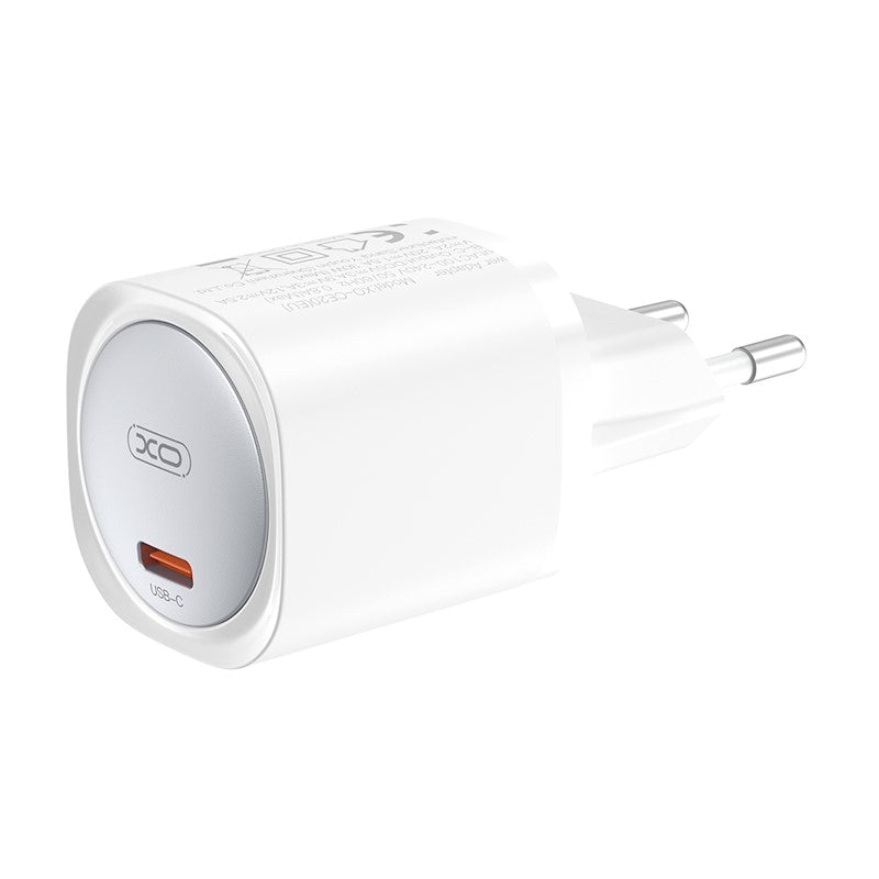 XO Design CE20 Wall Charger, 30W, 3A, 1 x USB-C, White