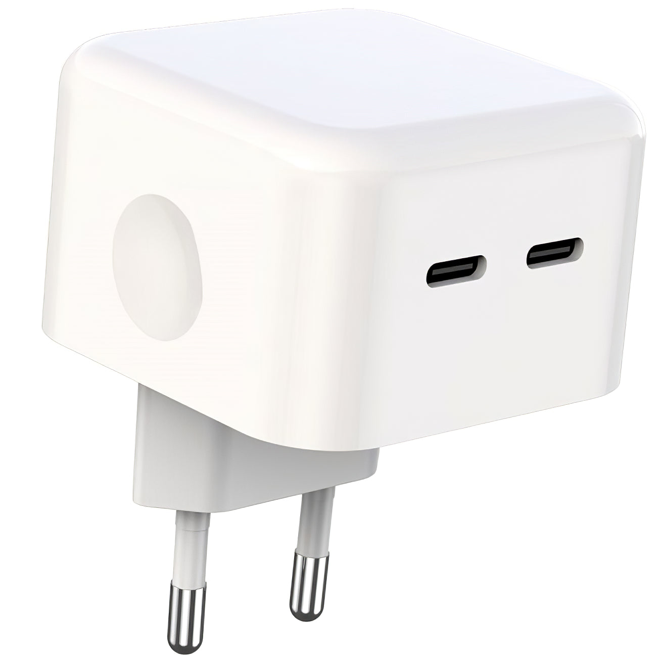 XO Design L102 Power Adapter, 35W, 3A, 2 x USB-C, White