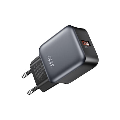 XO Design L152 Network Charger, 18W, 3A, 1 x USB-A, Black