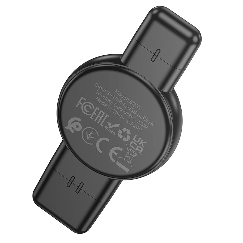 Borofone BQ31 Wireless Charger for Apple Watch Series, Black