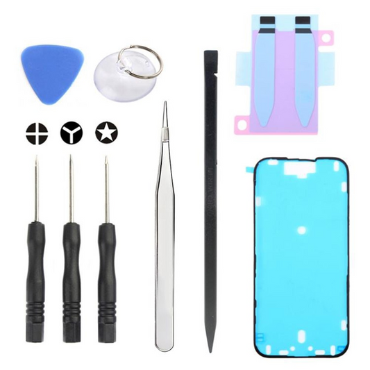 Jiafa JF-8162 Repair Kit for Apple iPhone 16 Battery Replacement, 9in1