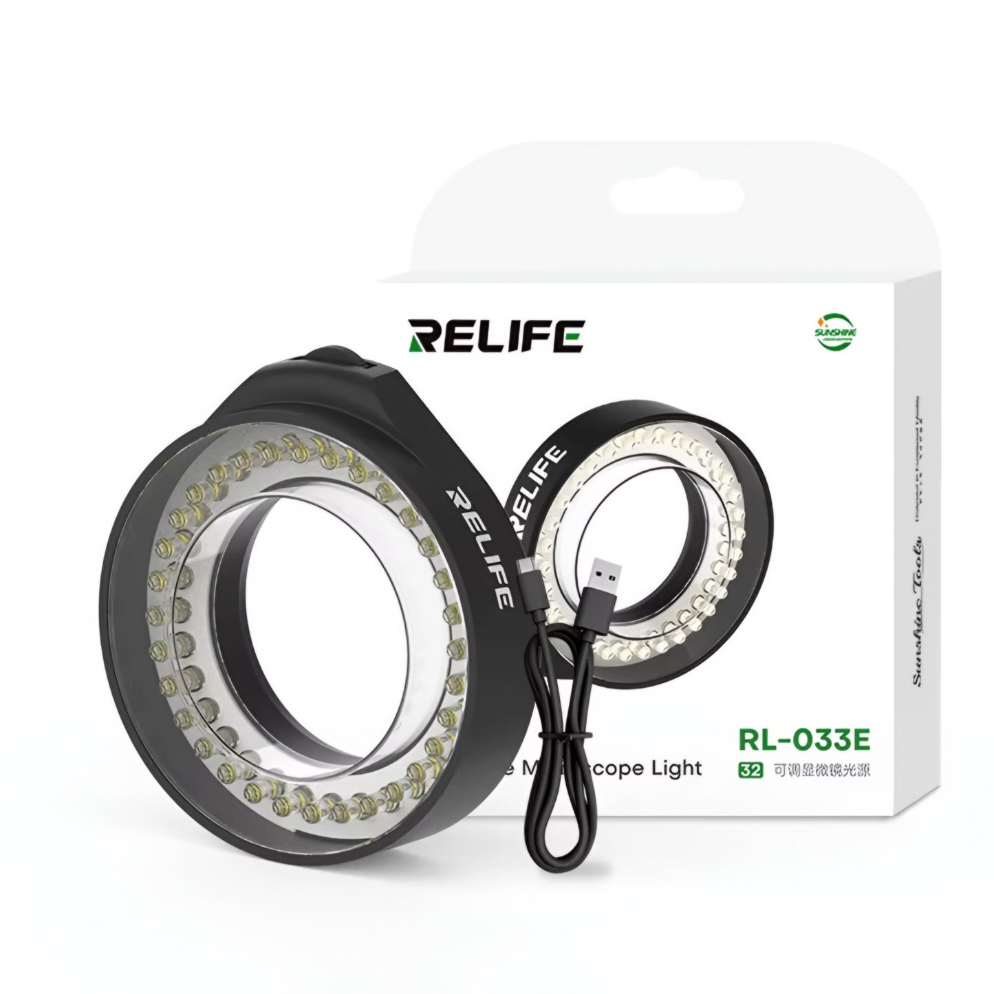 Relife RL-033E Microscope Lamp, Black