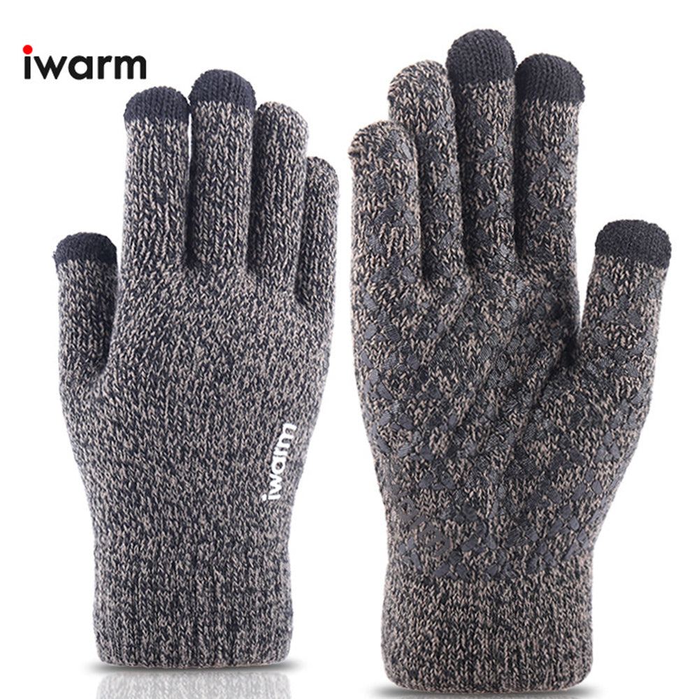 Iwarm ST0005 Touchscreen Winter Gloves, Size 21cm, Gray