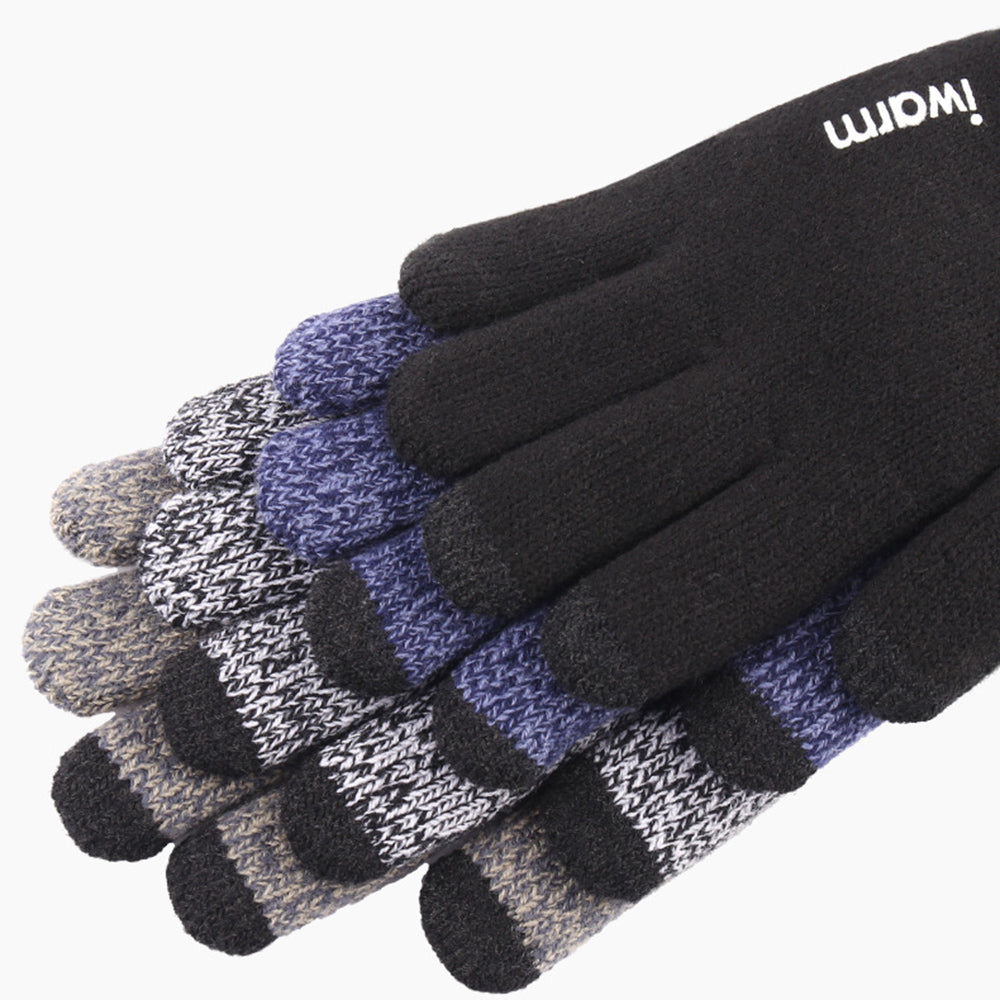 Iwarm ST0005 Touchscreen Winter Gloves, Size 21cm, Gray