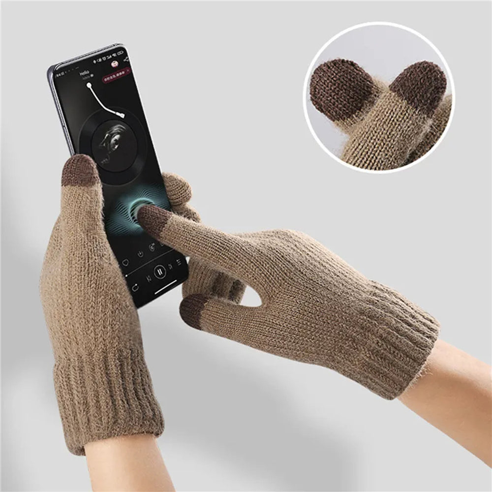 Iwarm ST0016 Winter Touchscreen Gloves, Size 22cm, Navy Blue
