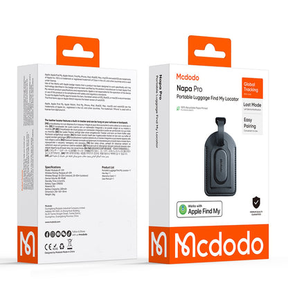 Mcdodo SmartTag Luggage Napa Pro AT-3790 for iOS Series, Black