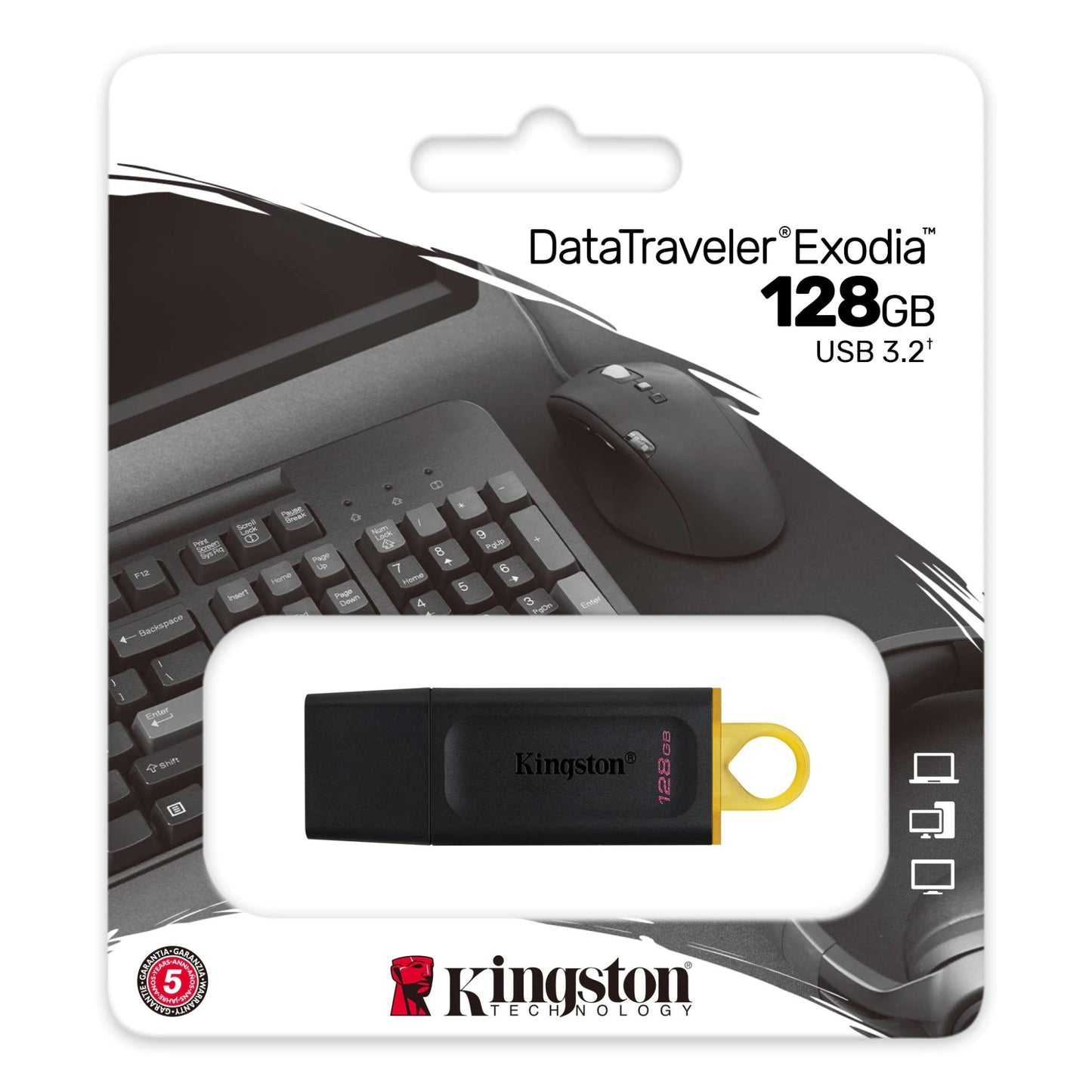 External Memory USB-A 3.2 Kingston DT Exodia, 128Gb DTX/128GB