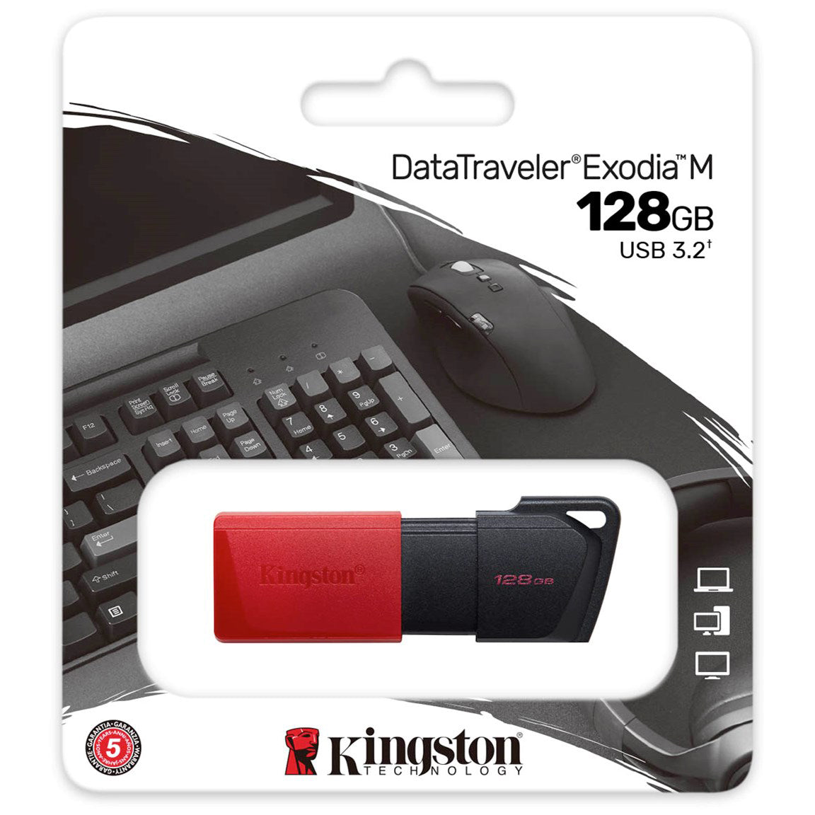 External Memory USB-A 3.2 Kingston DT Exodia M, 128Gb DTXM/128GB