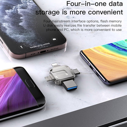 External Memory USB-A 3.0 / Lightning / USB-C / microUSB Yesido FL15, 128Gb