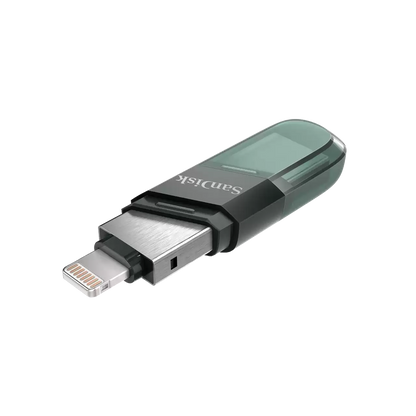 External Memory USB-A 3.0 / Lightning SanDisk iXpand Flip, 128Gb SDIX90N-128G-GN6NE
