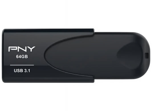 External USB-A 3.1 Memory PNY Attache 4, 64Gb FD64GATT431KK-EF