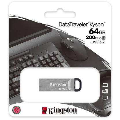 Kingston DT Kyson USB-A 3.2 External Memory, 64Gb DTKN/64GB