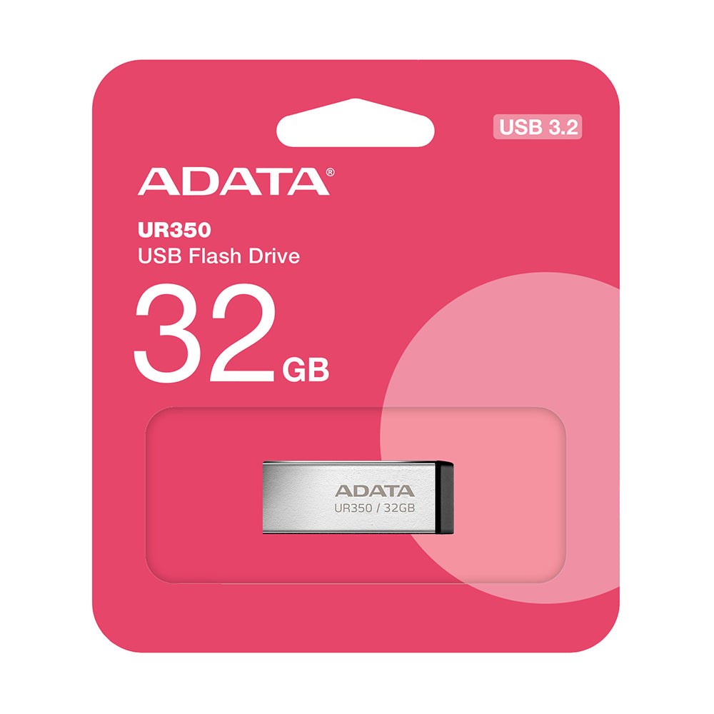 Adata UR350 USB-A 3.2 External Memory, 32GB UR350-32G-RSR/BK