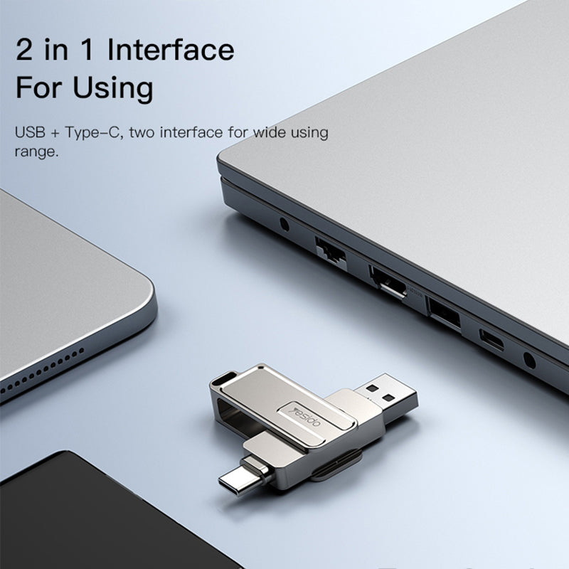 External memory USB-A - USB-C Yesido FL17, 128Gb