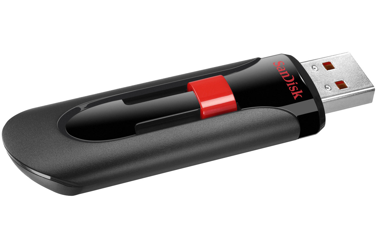 SanDisk Cruzer Glide USB-A External Memory, 64Gb SDCZ60-064G-B35