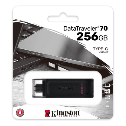 External memory USB-C Kingston DT70, 256Gb DT70/256GB