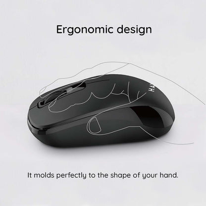 HAVIT MS626GT Wireless Mouse, 1200DPI, Black Grey