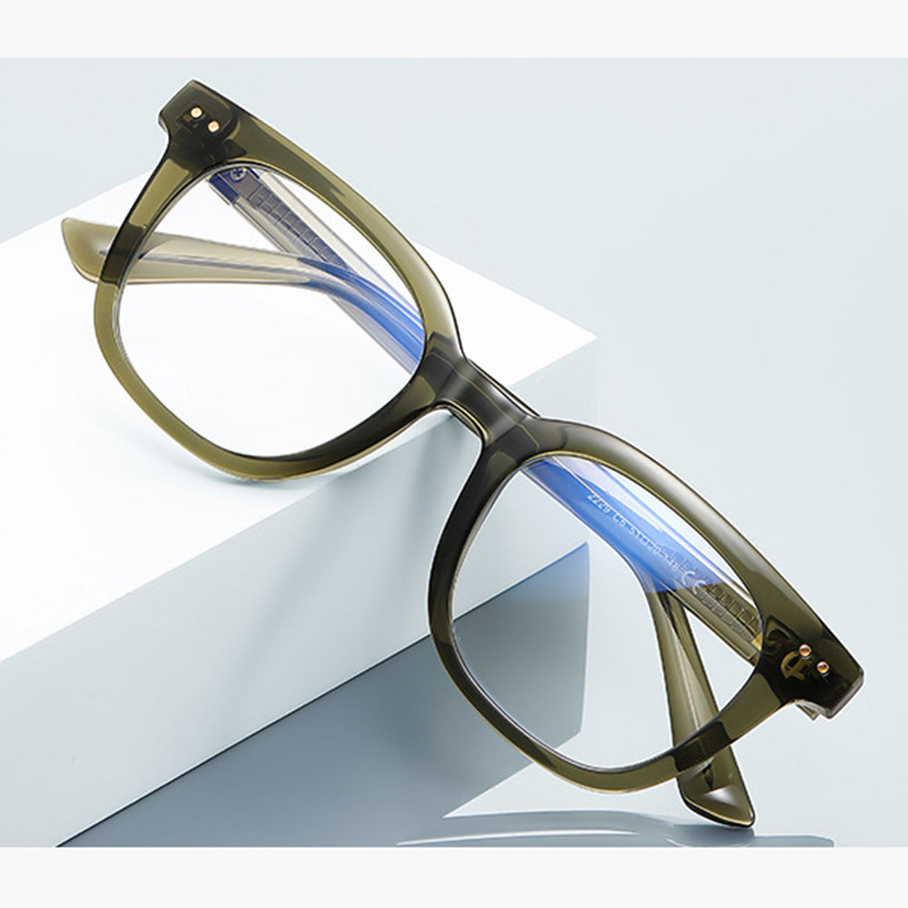 Techsuit 2229 Men's Computer Glasses, Anti-Blue Light, Black