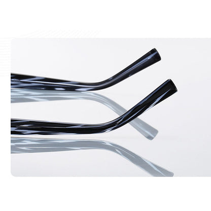 Techsuit 2205 Women's Computer Glasses, Anti-Blue Light, Black Silver