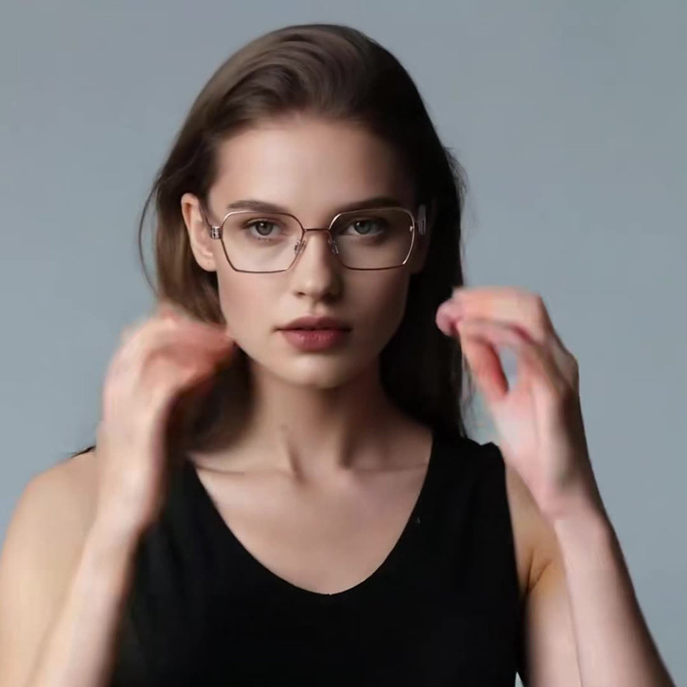 Techsuit 3161 Women's Computer Glasses, Anti-Blue Light, Black